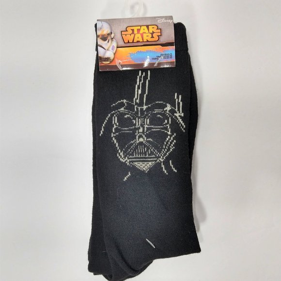 Mens Star Wars Socks Darth Vader Storm Trooper 2 - Picture 1 of 2